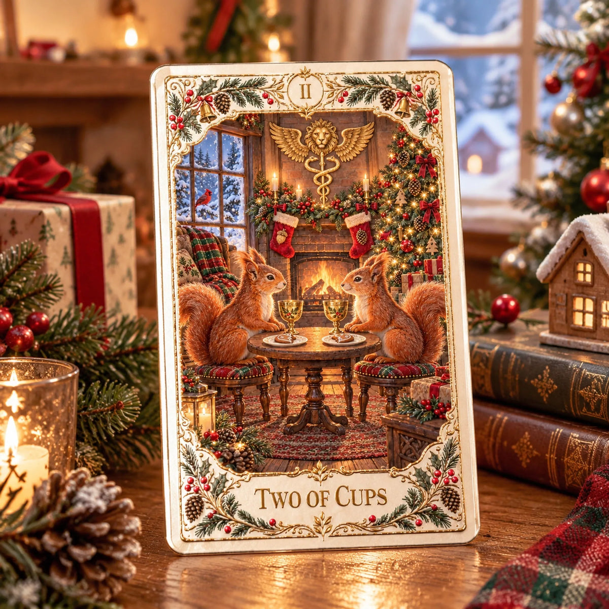 ⏳ Last Day 49% OFF – 🎄 Winter Woodland Tarot | Christmas Limited Edition with Cozy Forest Animals & Vintage Holiday Artwork ✨