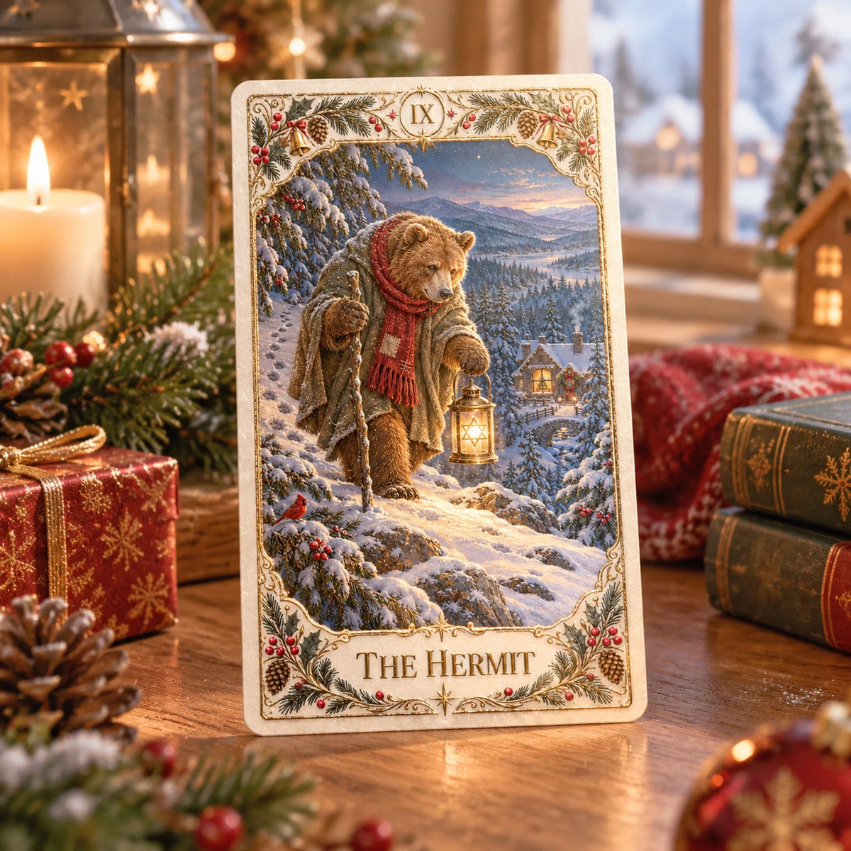⏳ Last Day 49% OFF – 🎄 Winter Woodland Tarot | Christmas Limited Edition with Cozy Forest Animals & Vintage Holiday Artwork ✨