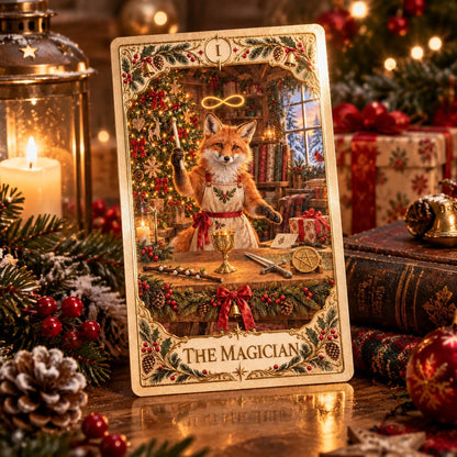 ⏳ Last Day 49% OFF – 🎄 Winter Woodland Tarot | Christmas Limited Edition with Cozy Forest Animals & Vintage Holiday Artwork ✨