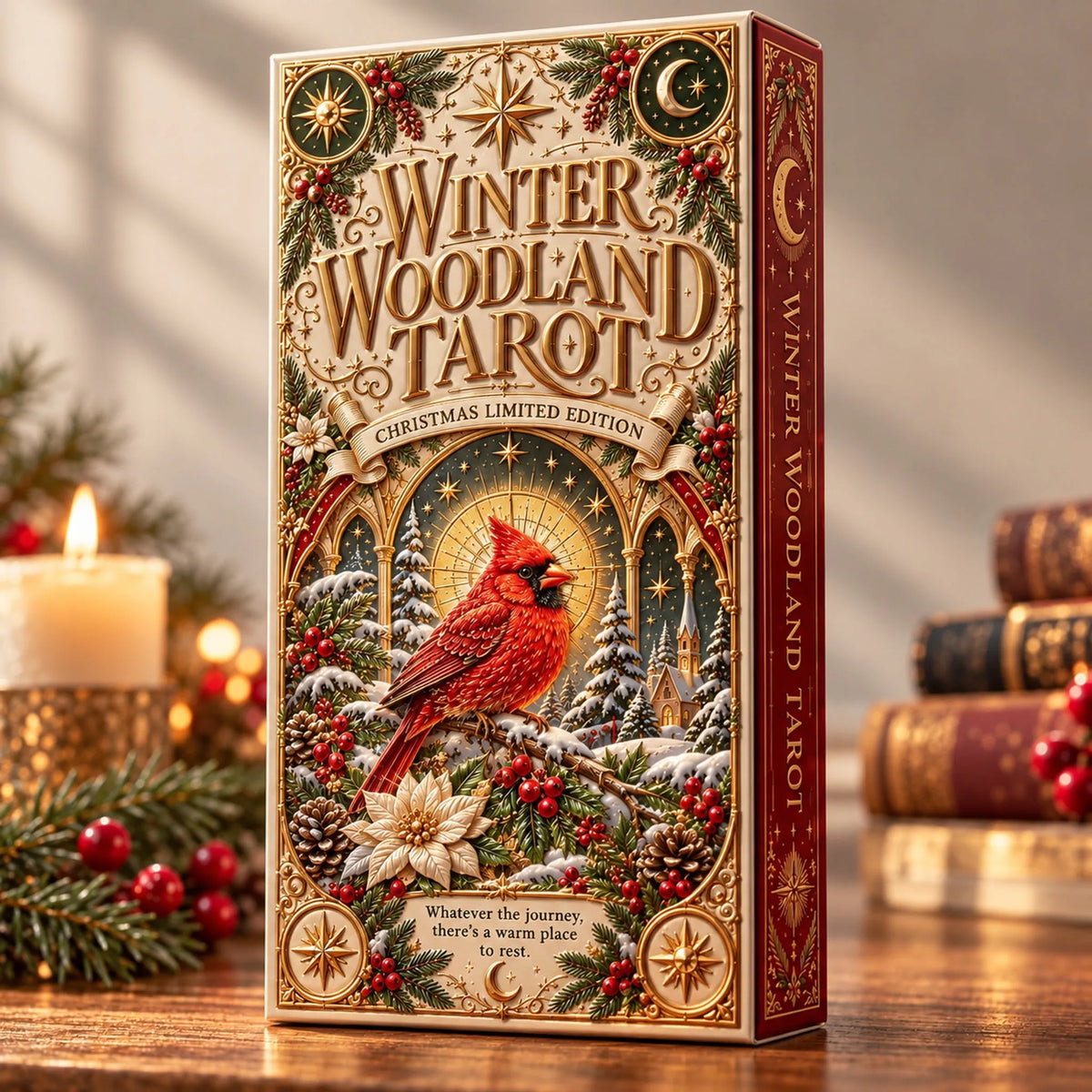 ⏳ Last Day 49% OFF – 🎄 Winter Woodland Tarot | Christmas Limited Edition with Cozy Forest Animals & Vintage Holiday Artwork ✨