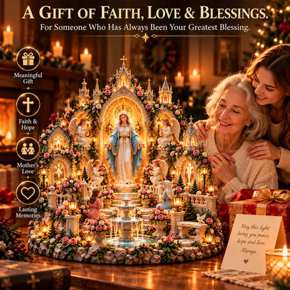 🌹 A Mother's Love, A Light of Grace ⭐⭐ Virgin Mary LED Sanctuary – Faith, Hope & Everlasting Love