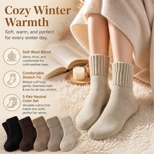 Wool-Blend Thermal Crew Socks