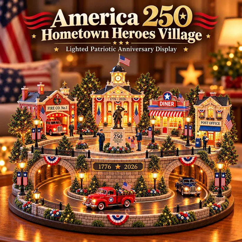 🇺🇸 America 250 Hometown Heroes – Lighted Veterans Tribute Village✨