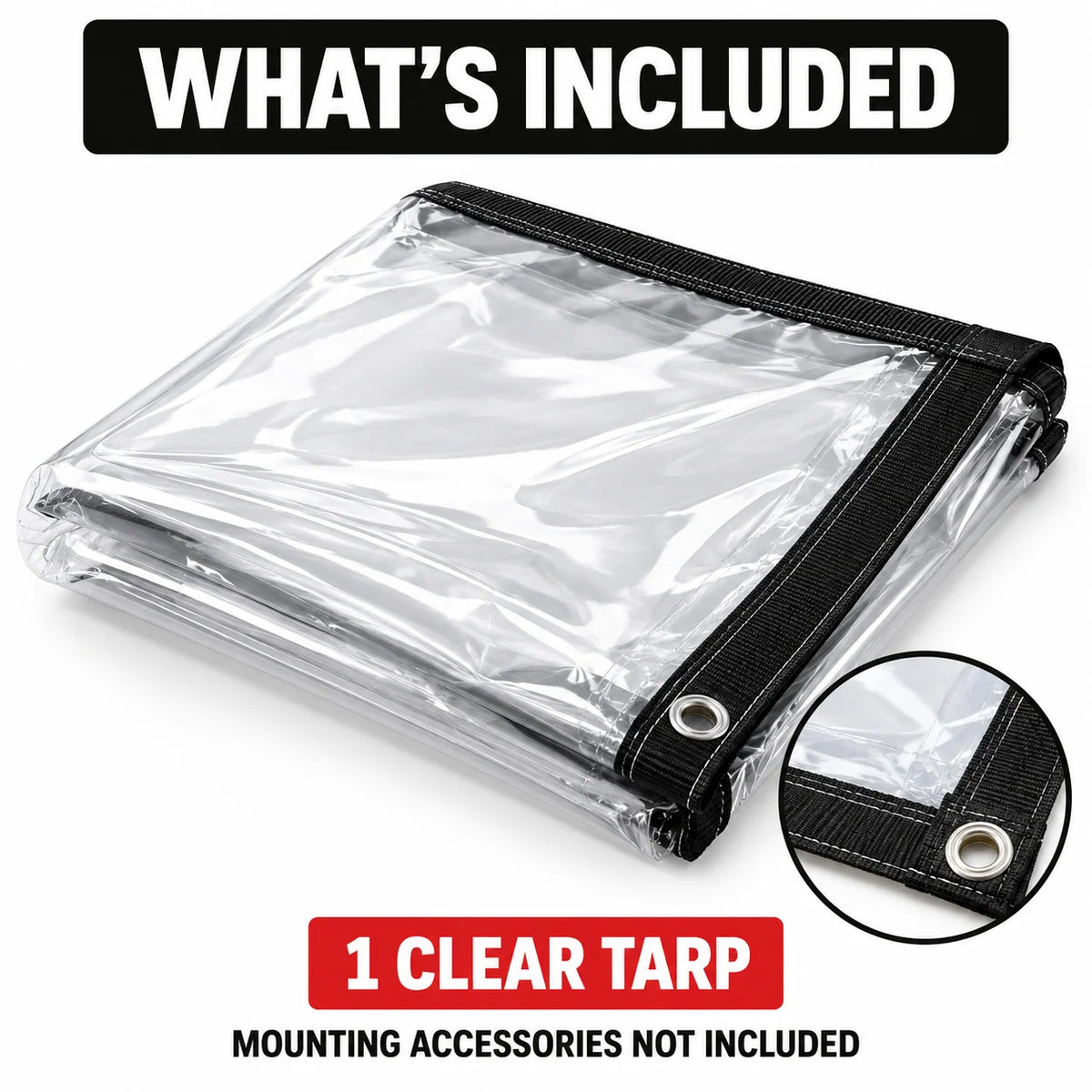 Heavy-Duty Clear Waterproof Tarps