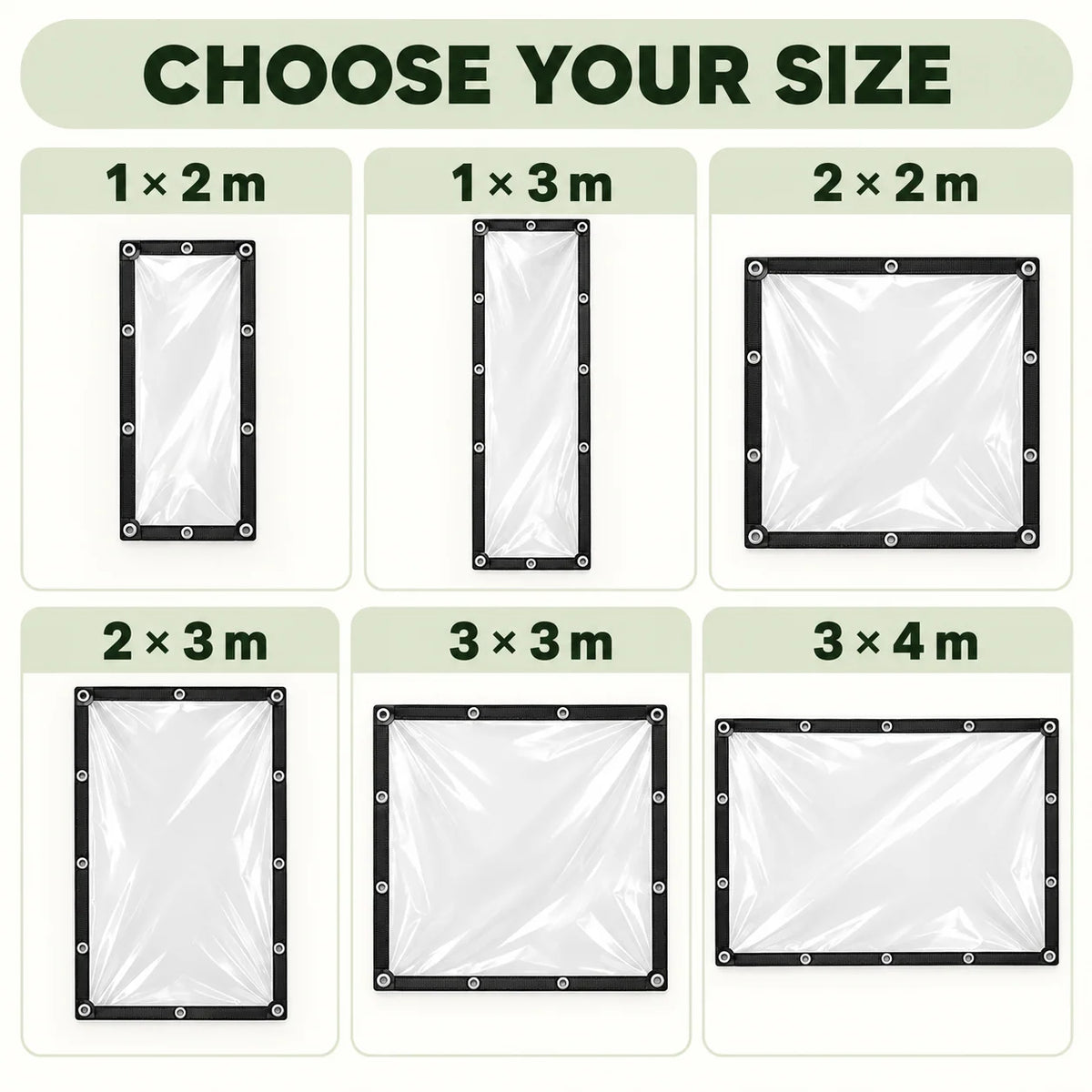 Heavy-Duty Clear Waterproof Tarps