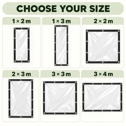 Heavy-Duty Clear Waterproof Tarps