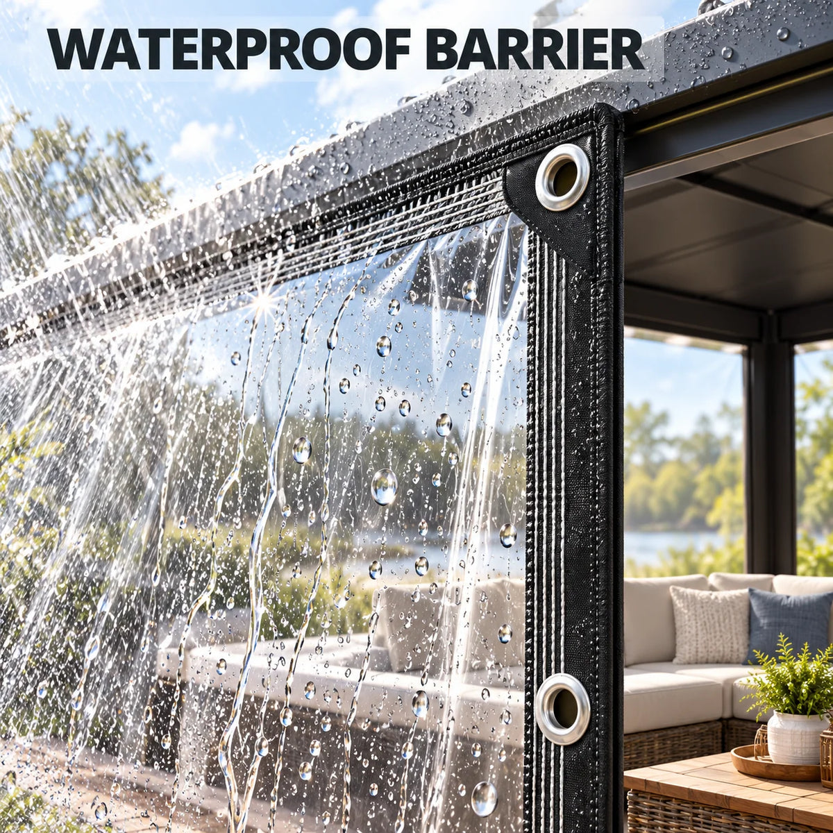 Heavy-Duty Clear Waterproof Tarps