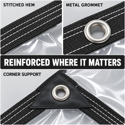 Heavy-Duty Clear Waterproof Tarps