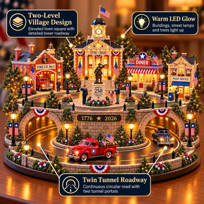 🇺🇸 America 250 Hometown Heroes – Lighted Veterans Tribute Village✨