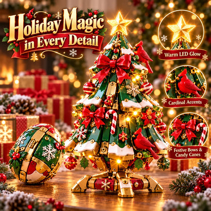 🔥 Last Day 49% Off 🔥 Egg-to-christmas Tree Magical Transforming Toy – Cardinal Christmas Tree Holiday Gift 🎄🎁✨