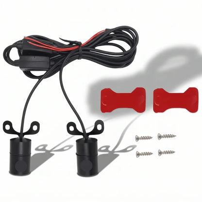 🔥 LAST DAY 48% OFF 🏍️ IP67 Waterproof & Dustproof Angel Wing Motorcycle LED Projector Lights (1 Pair)