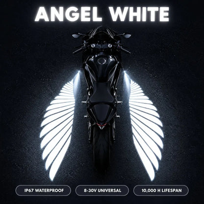 🔥 LAST DAY 48% OFF 🏍️ IP67 Waterproof & Dustproof Angel Wing Motorcycle LED Projector Lights (1 Pair)