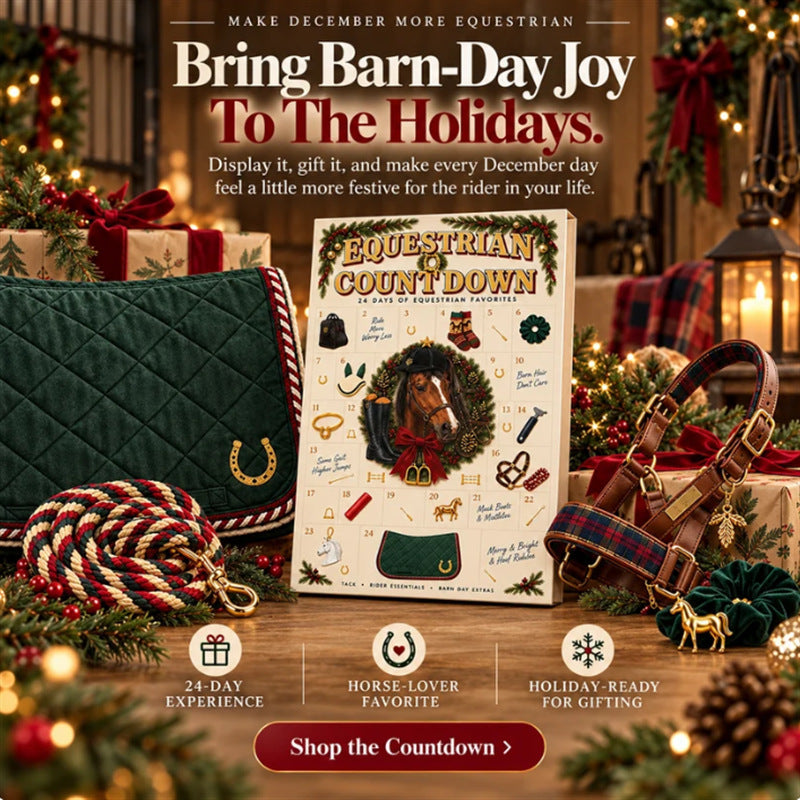 Christmas Kickoff 49% Off - 2026 Days Of Equestrian Blind Box - 24-day Festive Countdown, Equestrian Themed Collectible Miniatures Blind Box - Gift For Horse Lovers
