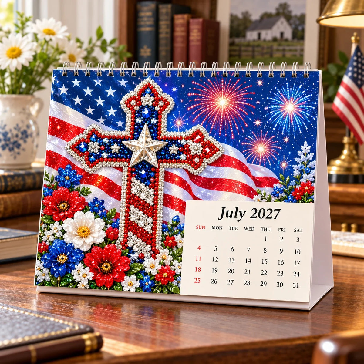 ✝️💎 2027 Faith & Blessings DIY Diamond Art Calendar Kit