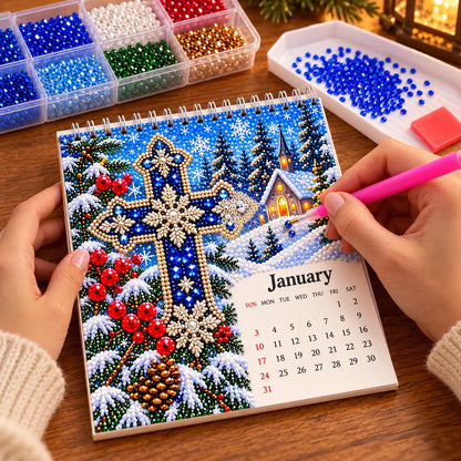 ✝️💎 2027 Faith & Blessings DIY Diamond Art Calendar Kit