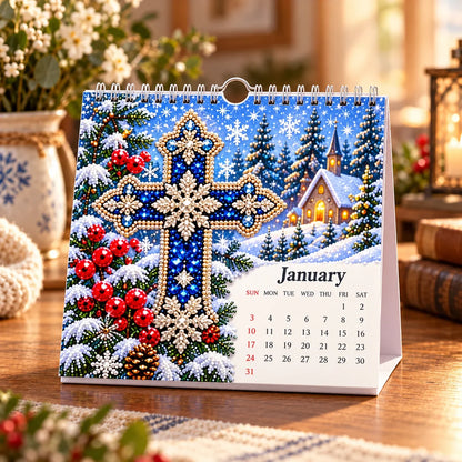 ✝️💎 2027 Faith & Blessings DIY Diamond Art Calendar Kit