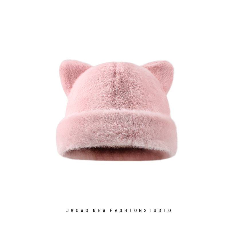 ✨🐱 Cat Ear Plush Winter Beanie🧶❄️