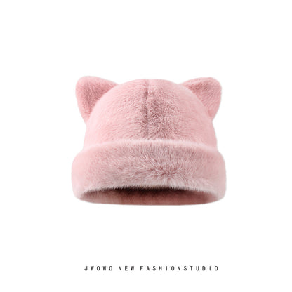 ✨🐱 Cat Ear Plush Winter Beanie🧶❄️