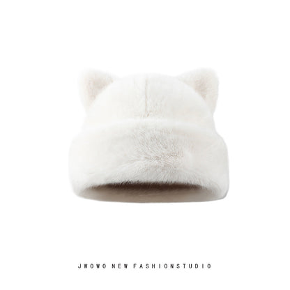 ✨🐱 Cat Ear Plush Winter Beanie🧶❄️