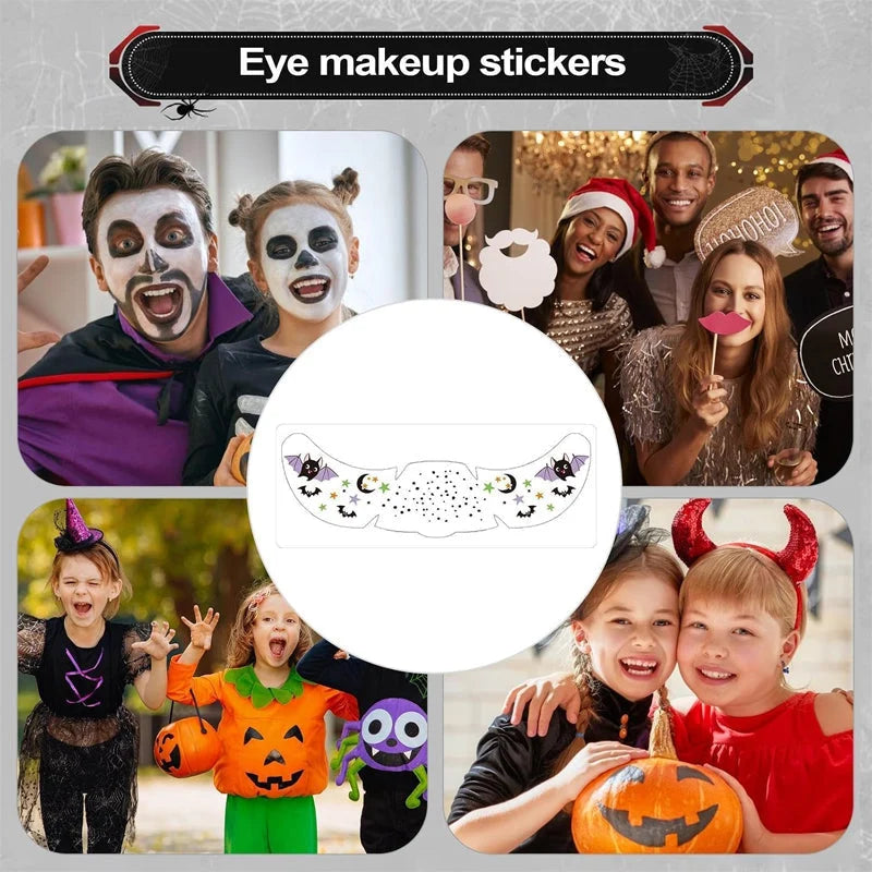 🎃👻 50% OFF TODAY! 3 pcs　Create a Spooky Halloween Look in Seconds — No Messy Face Paint, Just Easy Water-Transfer Tattoos!