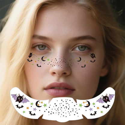 🎃👻 50% OFF TODAY! 3 pcs　Create a Spooky Halloween Look in Seconds — No Messy Face Paint, Just Easy Water-Transfer Tattoos!