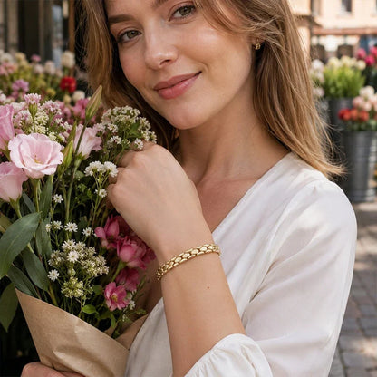 ✨ Double Win: Buy 2 Get 1 Free + 50% Off 💫 Gold Snake-scale Chain Bracelet – Liquid Shine, Textured Luxe 🌟