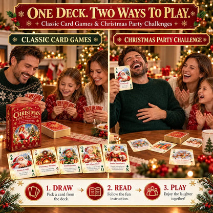 🃏🎅 Christmas Holiday Cheer Playing Cards - Make Your Christmas Game Night More Fun!