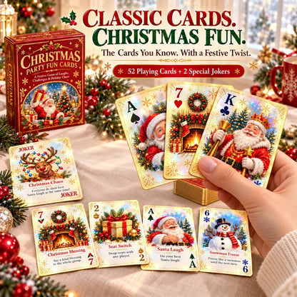 🃏🎅 Christmas Holiday Cheer Playing Cards - Make Your Christmas Game Night More Fun!