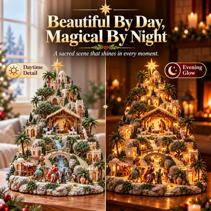 🏷️✝️Lighted Bethlehem Nativity Village — A Glowing Christmas Story of Faith & Hope