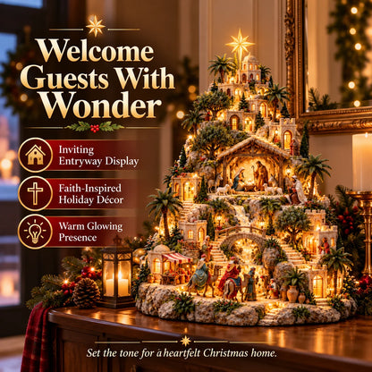🏷️✝️Lighted Bethlehem Nativity Village — A Glowing Christmas Story of Faith & Hope