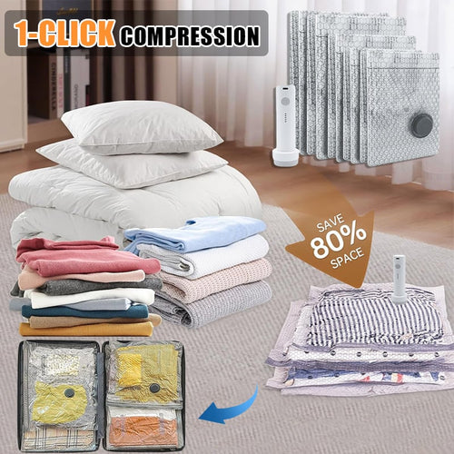 🔥Cordless Travel Vacuum Storage Compression Bag Set