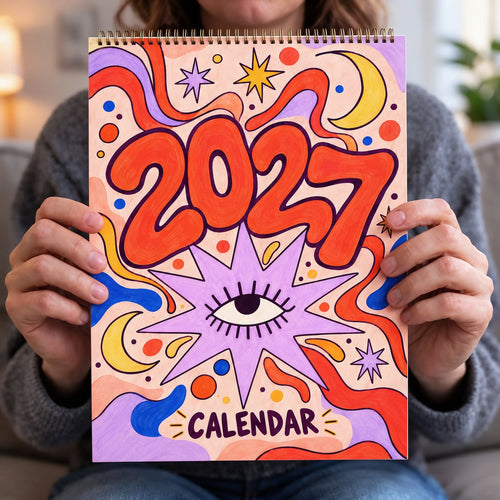 📅🎨2027 Whimsical Art Wall Calendar – 12-Month Fantasy Illustration Calendar🥳