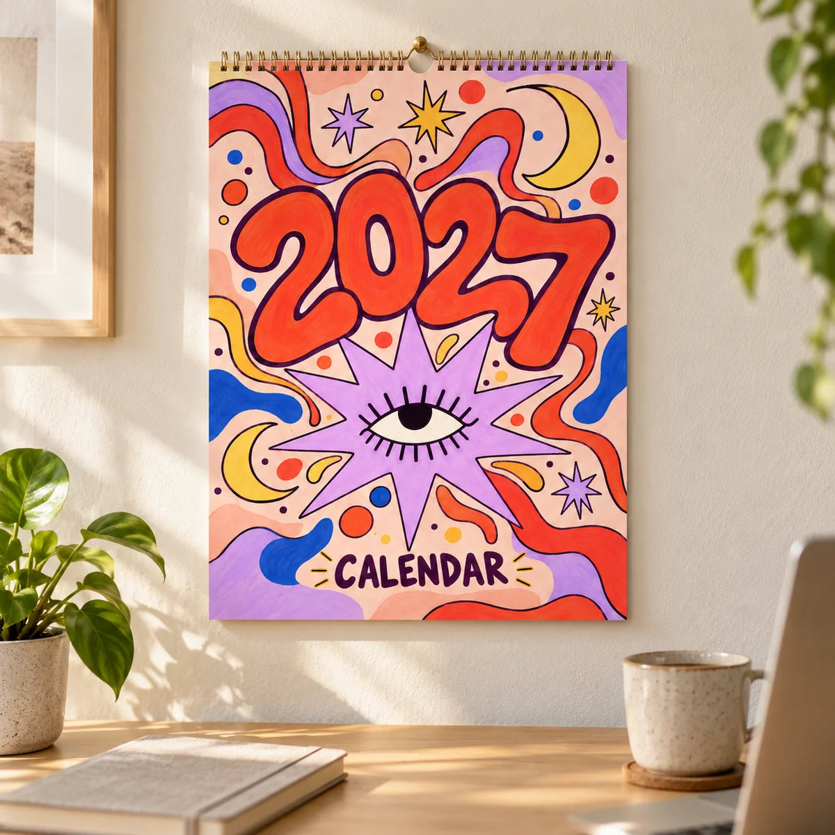 📅🎨2027 Whimsical Art Wall Calendar – 12-Month Fantasy Illustration Calendar🥳