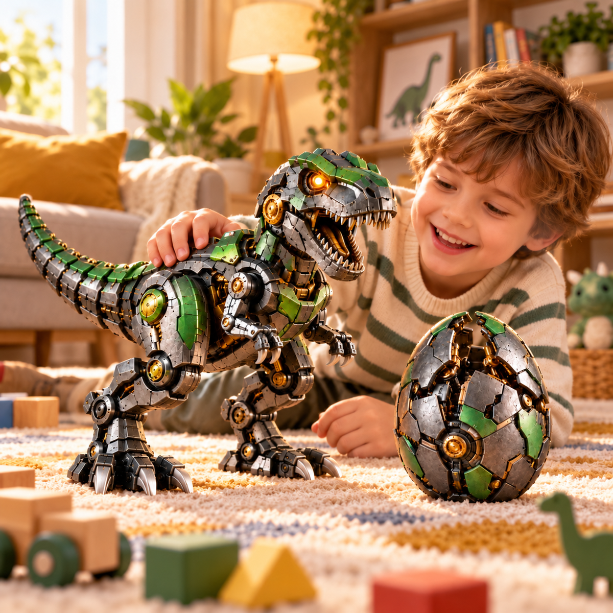 🥚🦖 Mechanical T-Rex Egg – From Mysterious Egg to Mighty Robotic Dinosaur!