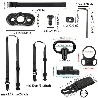 2-Point Sling Set with Fast Adjust Mount Straps and QD Swivels