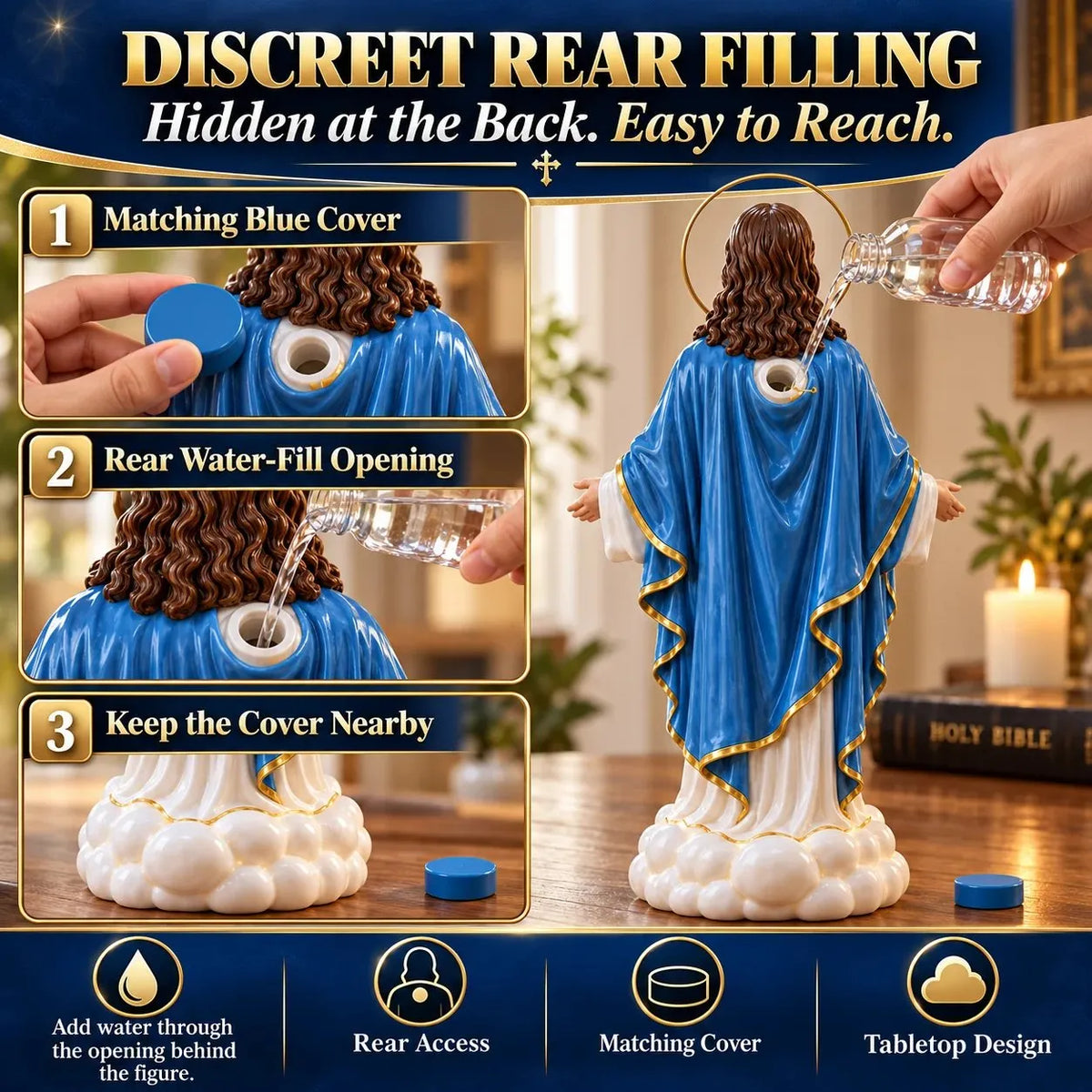 ✝️ Holy Mist Humidifier —  Daytime Décor, Evening Glow☁️💛