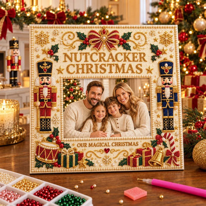 🎄🌟 DIY Christmas Pearl Art Photo Frame – Create Memories Together🌟