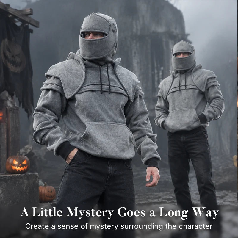 🛡️ Knight Cosplay Hoodie – Medieval Fantasy Streetwear Pullover