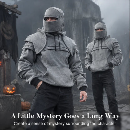 🛡️ Knight Cosplay Hoodie – Medieval Fantasy Streetwear Pullover