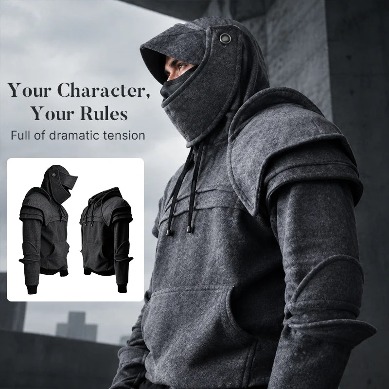 🛡️ Knight Cosplay Hoodie – Medieval Fantasy Streetwear Pullover
