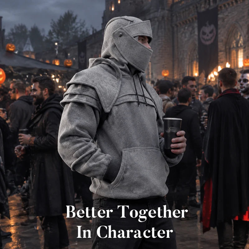 🛡️ Knight Cosplay Hoodie – Medieval Fantasy Streetwear Pullover!