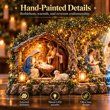 ✝️✨ The Journey of Jesus™ – Lighted 3D Biblical Story Centerpiece | Six Sacred Moments of Faith🌞