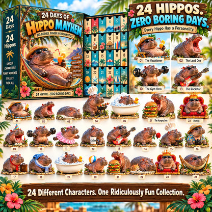 🦛 Ready for Some Hippo Madness?! 😂 2026 Hippo Adventures – 24 Days of Laughs!