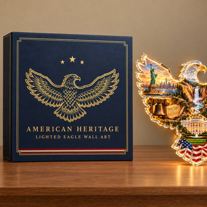 🦅🇺🇸 American Heritage™ Lighted Eagle Wall Art 🌟🌟