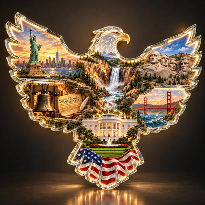 🦅🇺🇸 American Heritage™ Lighted Eagle Wall Art 🌟🌟