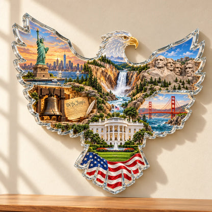 📌🦅🇺🇸 American Heritage™ Lighted Eagle Wall Art ✨