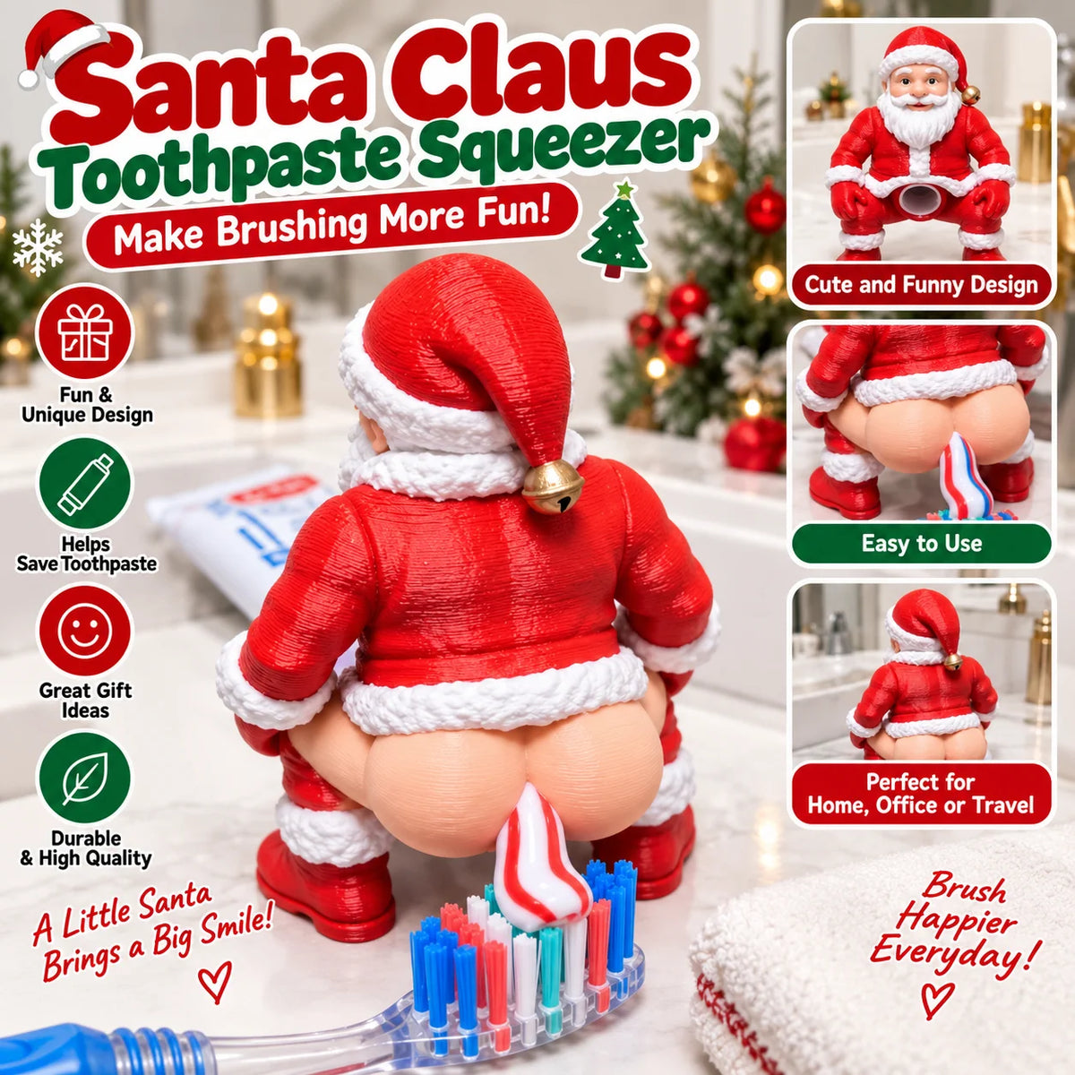 🎅Cheek District - Santa Toothpase Dispenser🥳