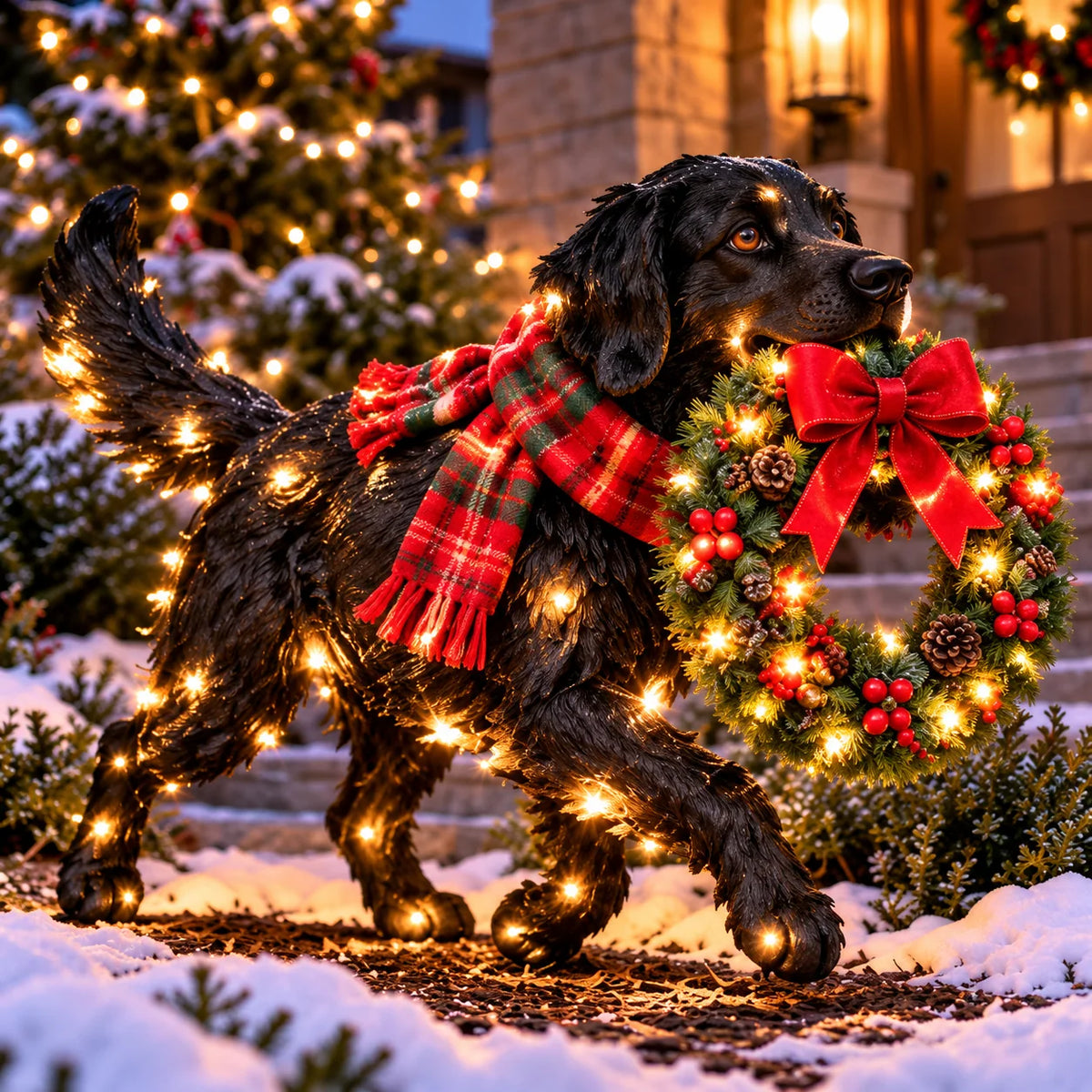✨🐶 Christmas Glow Pup Collection – Lighted Holiday Dog Yard Decor