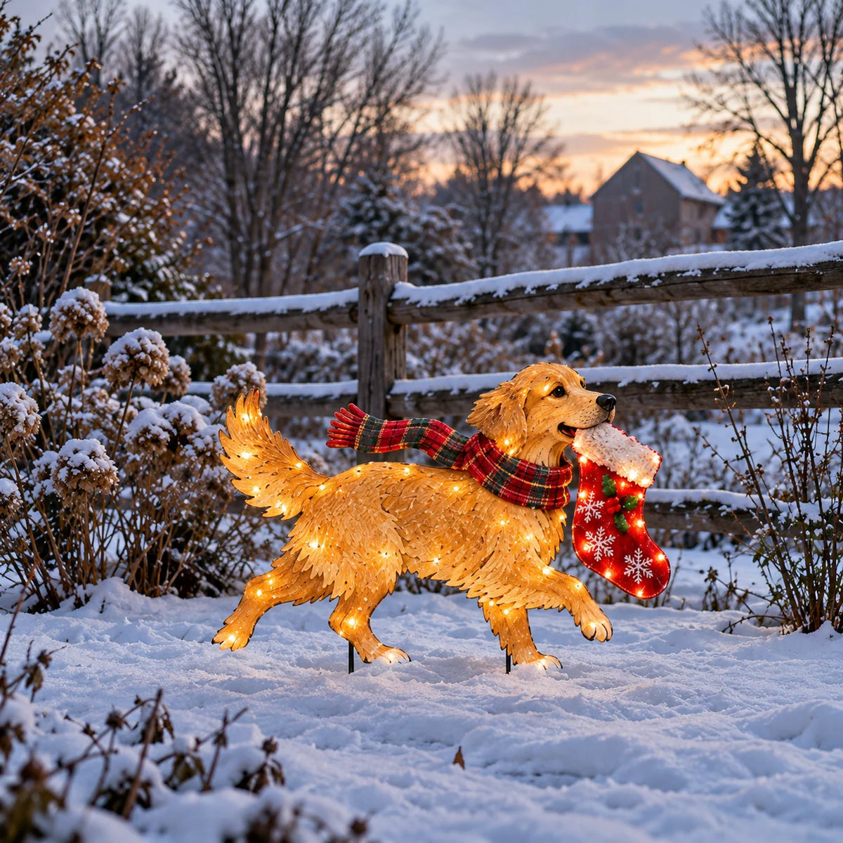 ✨🐶 Christmas Glow Pup Collection – Lighted Holiday Dog Yard Decor