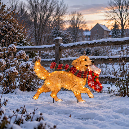 ✨🐶 Christmas Glow Pup Collection – Lighted Holiday Dog Yard Decor